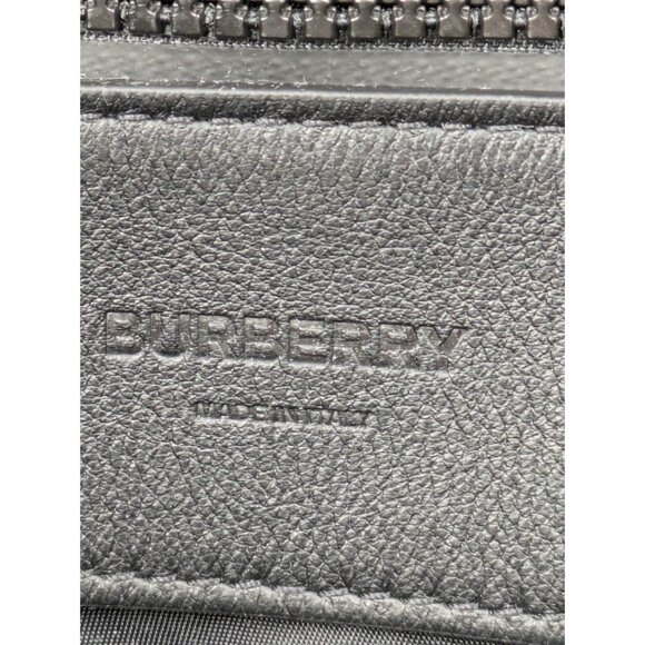 Burberry Large Jack Biker Logo Embossed Leather Backpack Black 8038261 - Picture 15 of 16